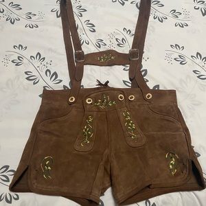 Leather Lederhosen Shorts Women’s